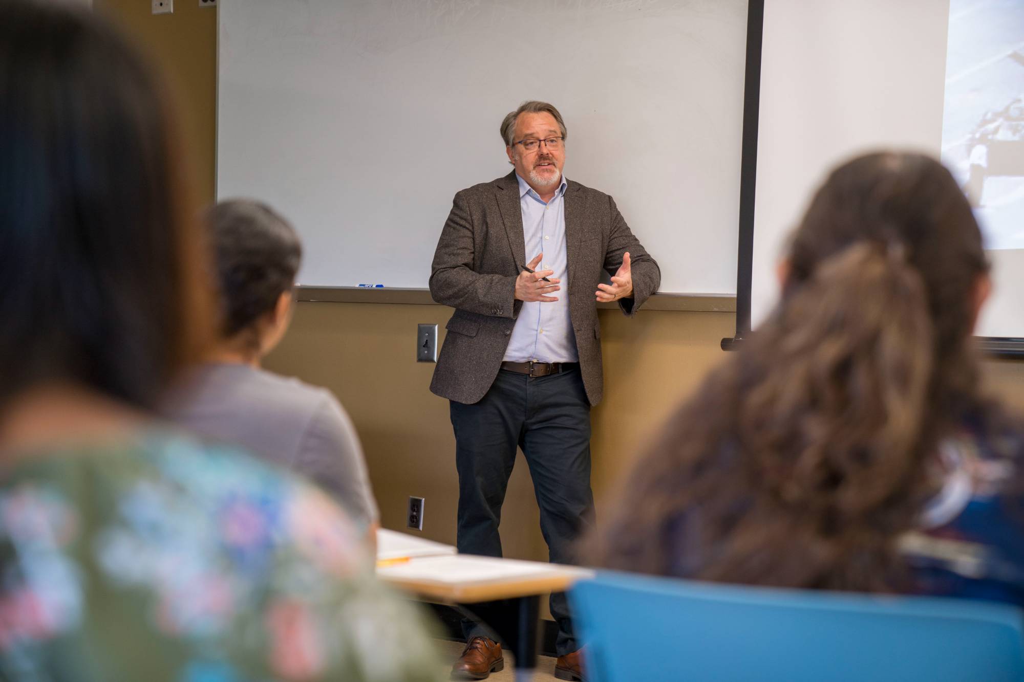 History professor lecturing